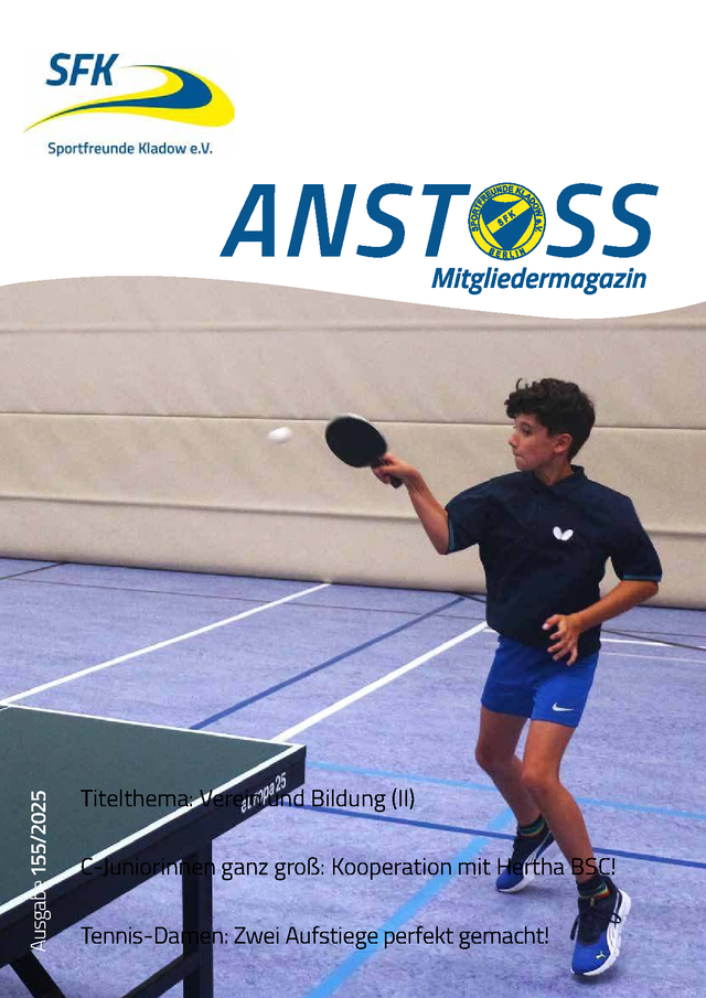 Titelseite ANSTOSS 155