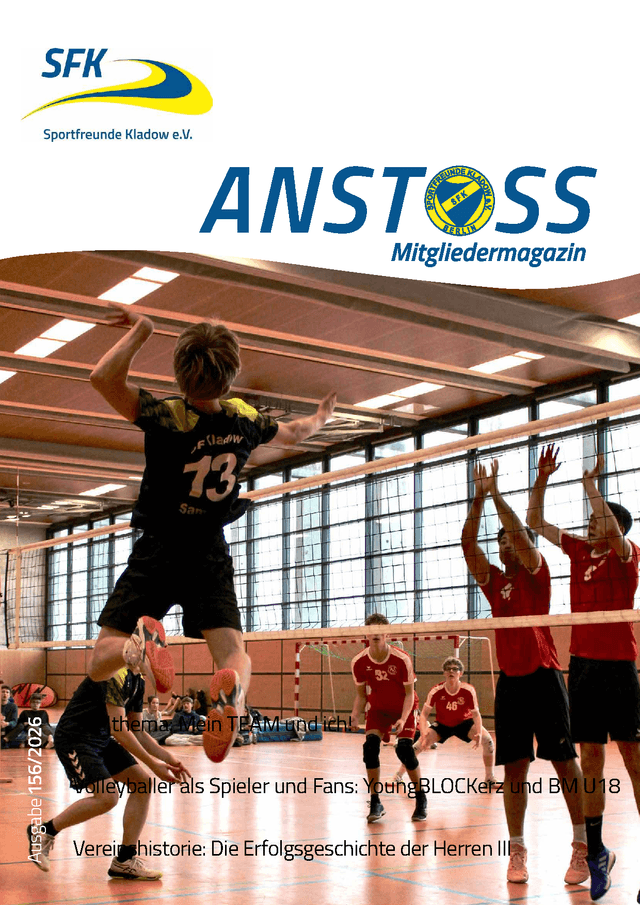 Titelseite ANSTOSS 156
