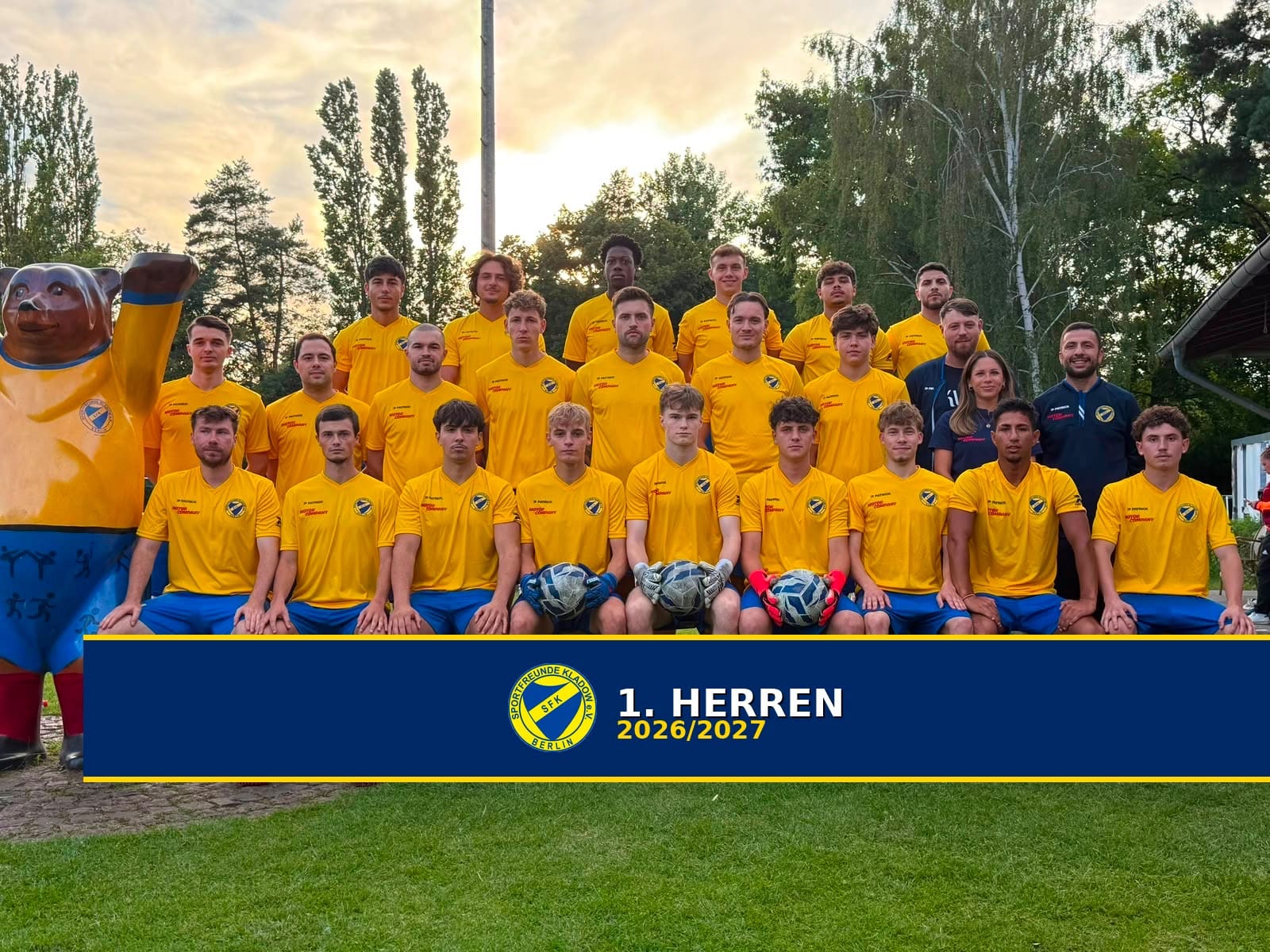 Mannschaftsfoto der 1. Herren, Saison 2026/27