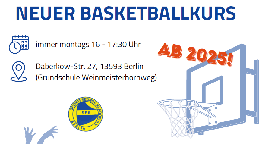 Neuer Basketballkurs für Jungen in 2025