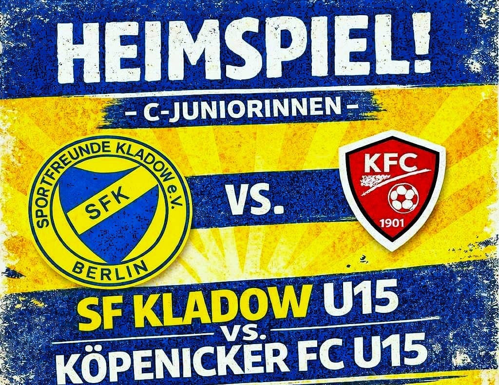 Seid unser 12. „Mann“ – wir wollen Berliner Meister werden!